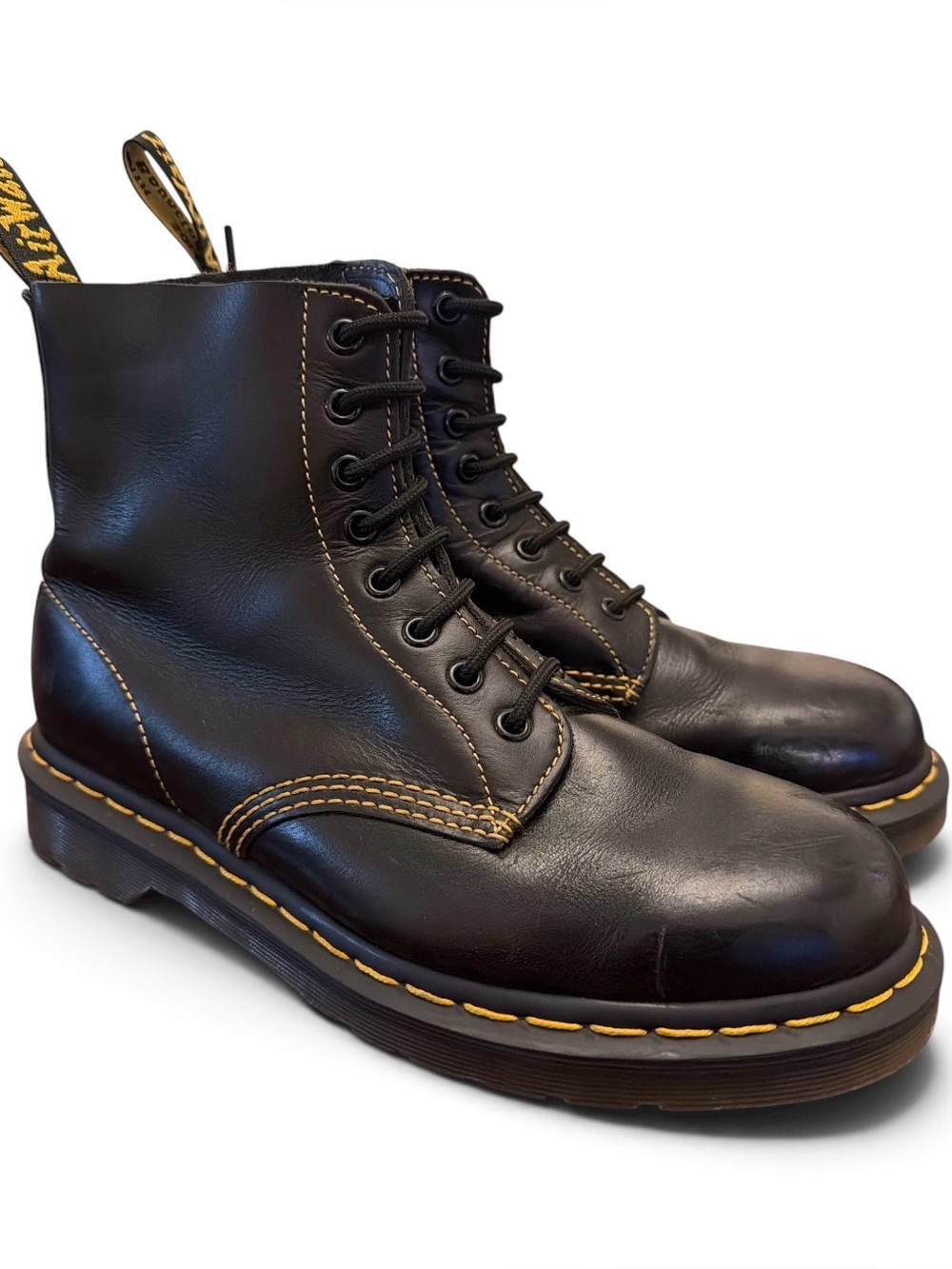 Dr. Martens Original 1460 Black Smooth Leather 8-Eye Boots UK 7 US 8/9